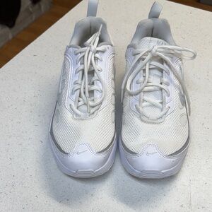 Nike White and Gray Athletic Shoes